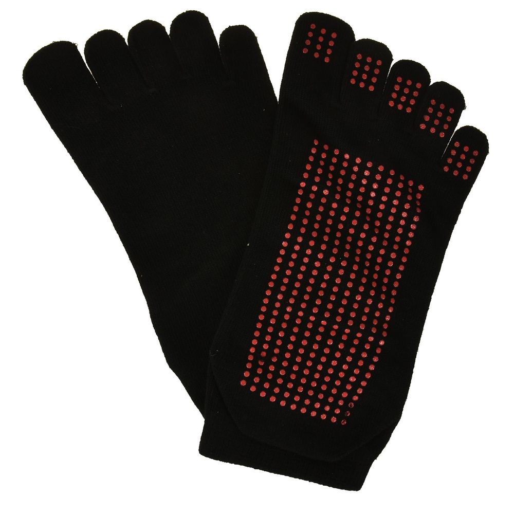 New Anti Non Slip Yoga Socks For Pilates Fitness Exercise Rubber Sole Grip Black