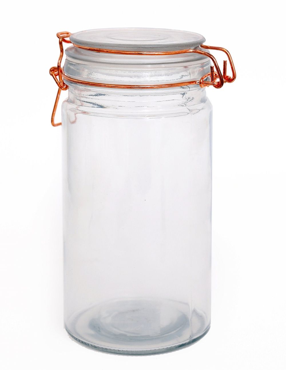 Kitchen Storage Jar With Copper Clip 20cm