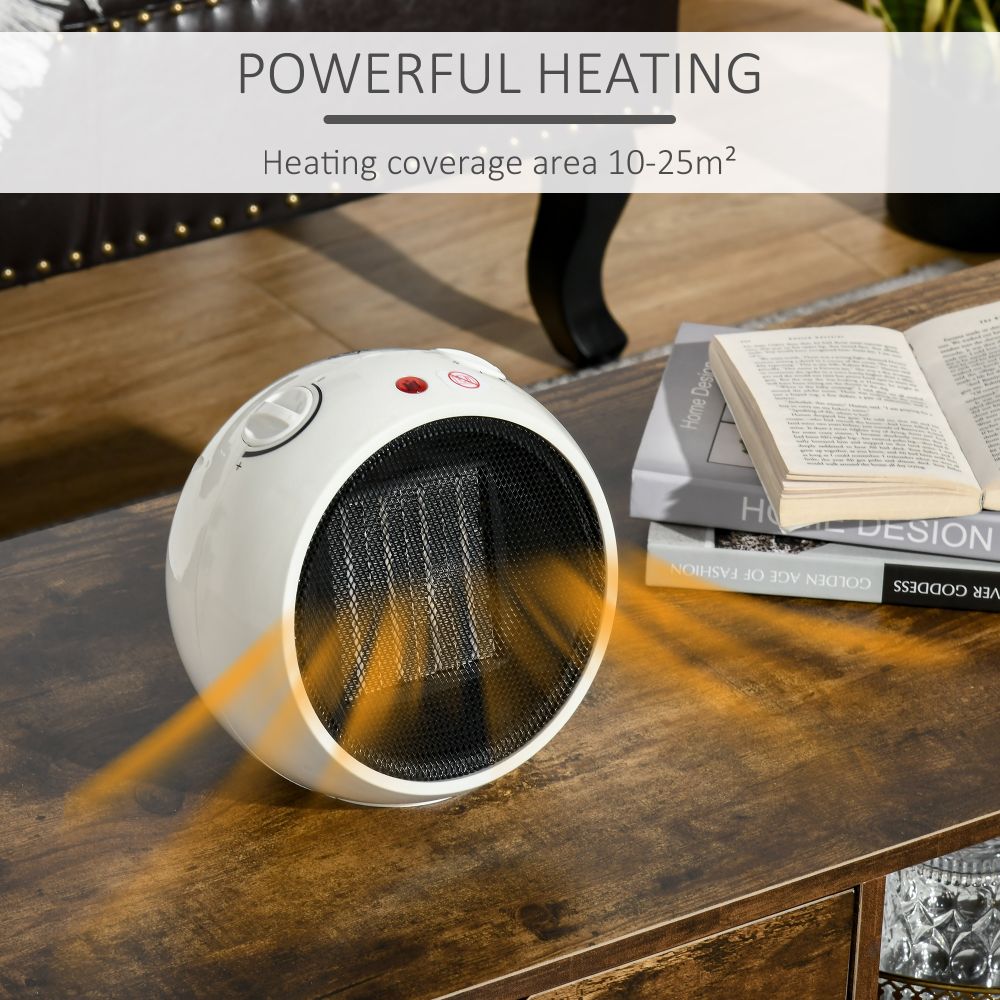 Small Space Heater Ceramic Electric Heater with 3 Heating Mode