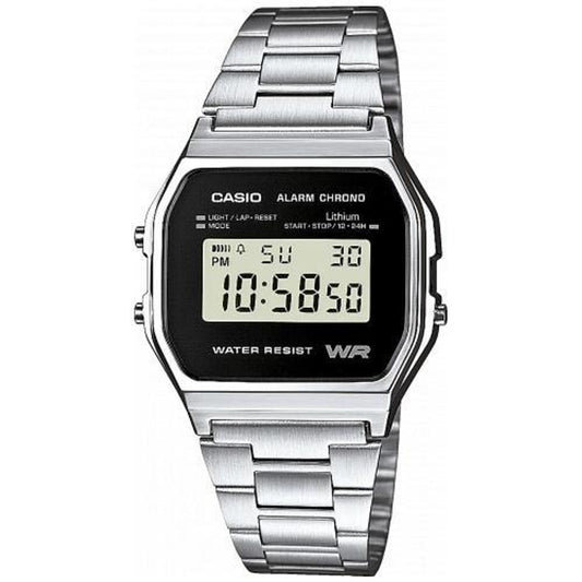 Casio Men's Digital Watch with Stainless Steel Bracelet