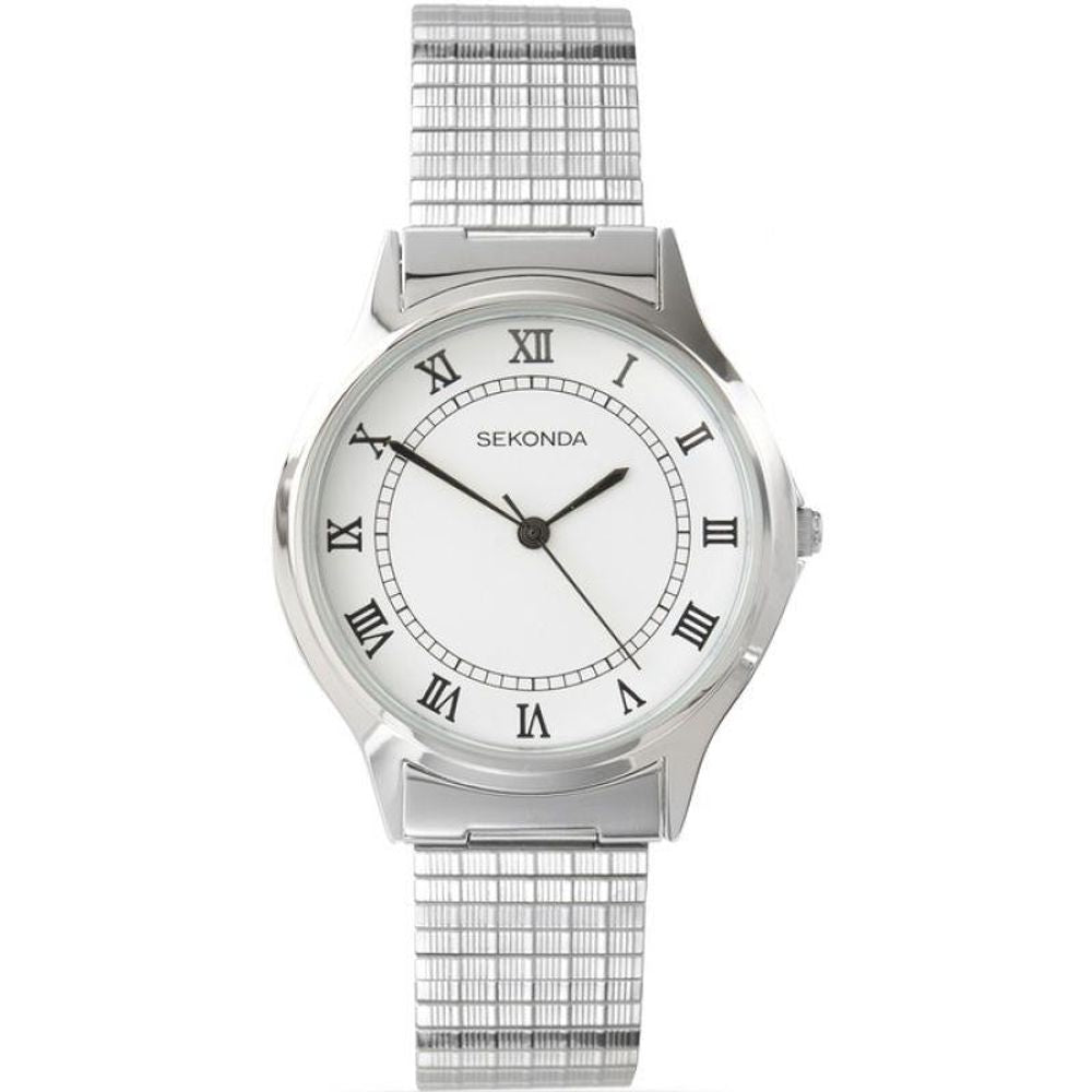 Sekonda Men's Silver Expandable Bracelet Watch