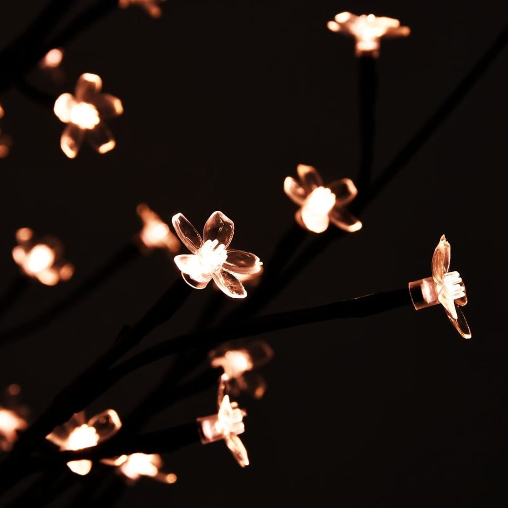 vidaXL Cherry Blossom LED Tree Warm White 84 LEDs 120 cm